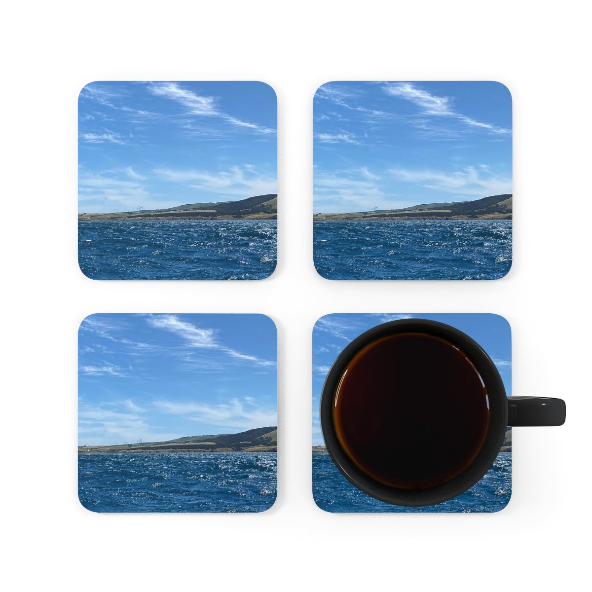 Corkwood Coaster Set