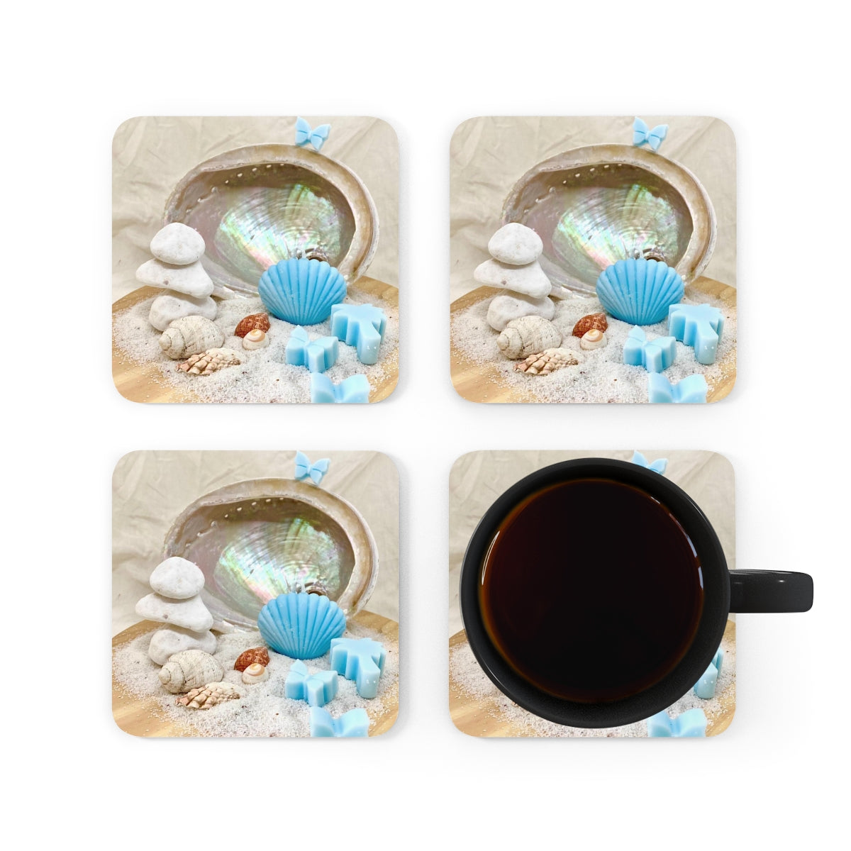 Corkwood Coaster Set